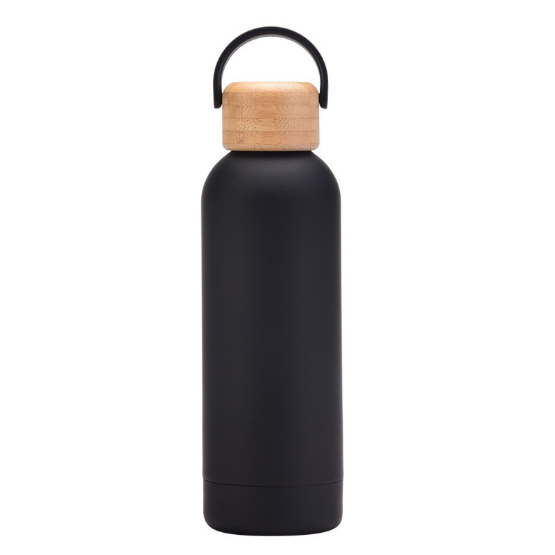 500ml Small Mouth Vacuum Cup Portable Handle Bamboo Wood Cover Water Cup Water Bottle 500ml Small Mouth Vacuum Cup Portable Handle Bamboo Wood Cover Water Cup Water Bottle