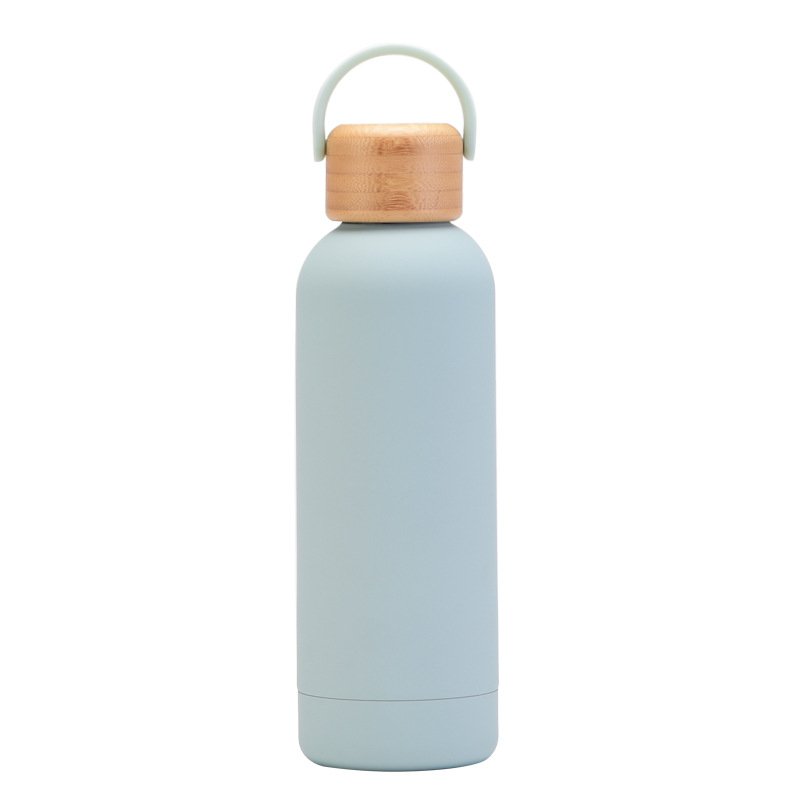 500ml Small Mouth Vacuum Cup Portable Handle Bamboo Wood Cover Water Cup Water Bottle 500ml Small Mouth Vacuum Cup Portable Handle Bamboo Wood Cover Water Cup Water Bottle