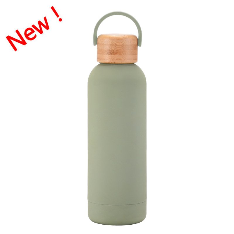 500ml Small Mouth Vacuum Cup Portable Handle Bamboo Wood Cover Water Cup Water Bottle 500ml Small Mouth Vacuum Cup Portable Handle Bamboo Wood Cover Water Cup Water Bottle